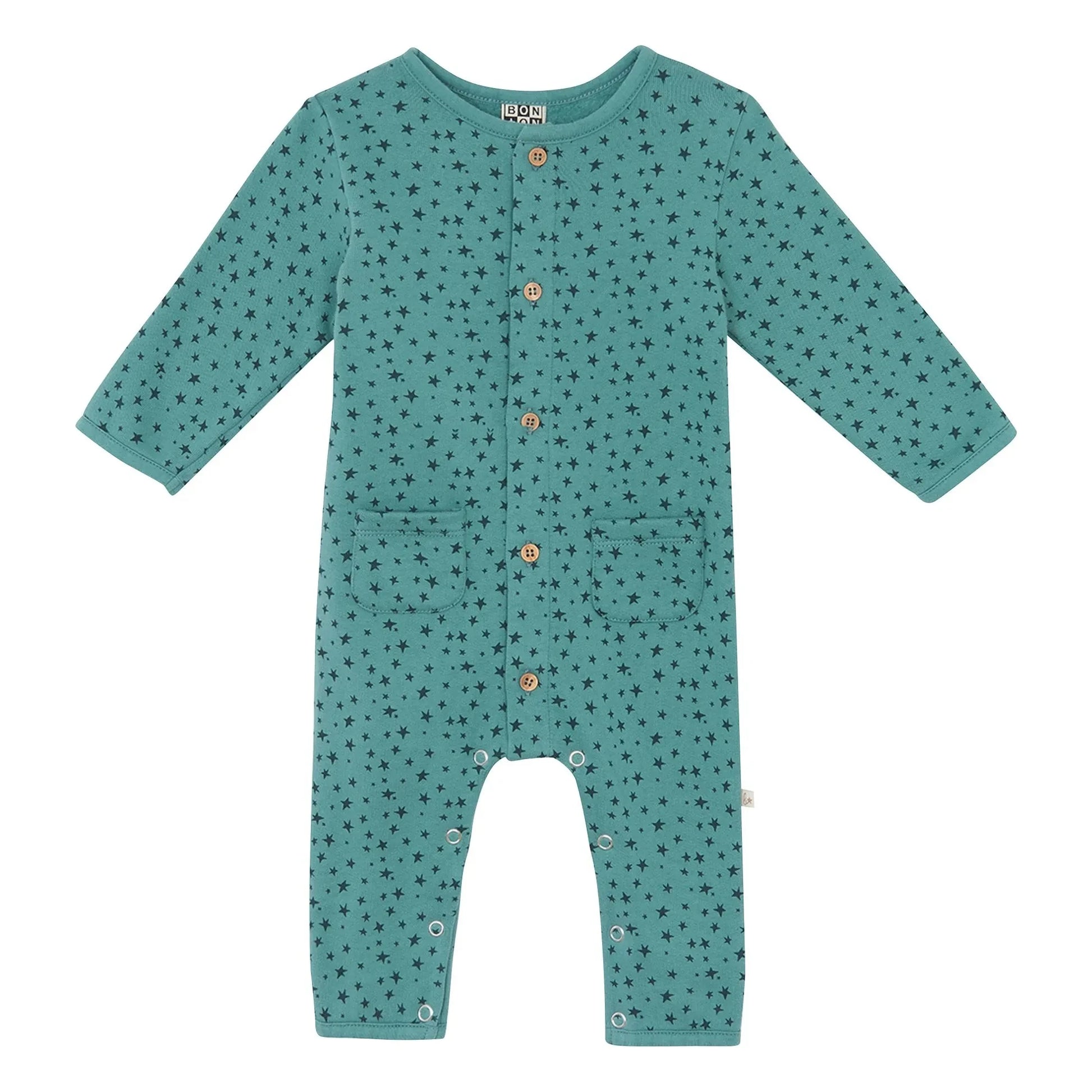 Bonton - Star jumpsuit | Peacock blue