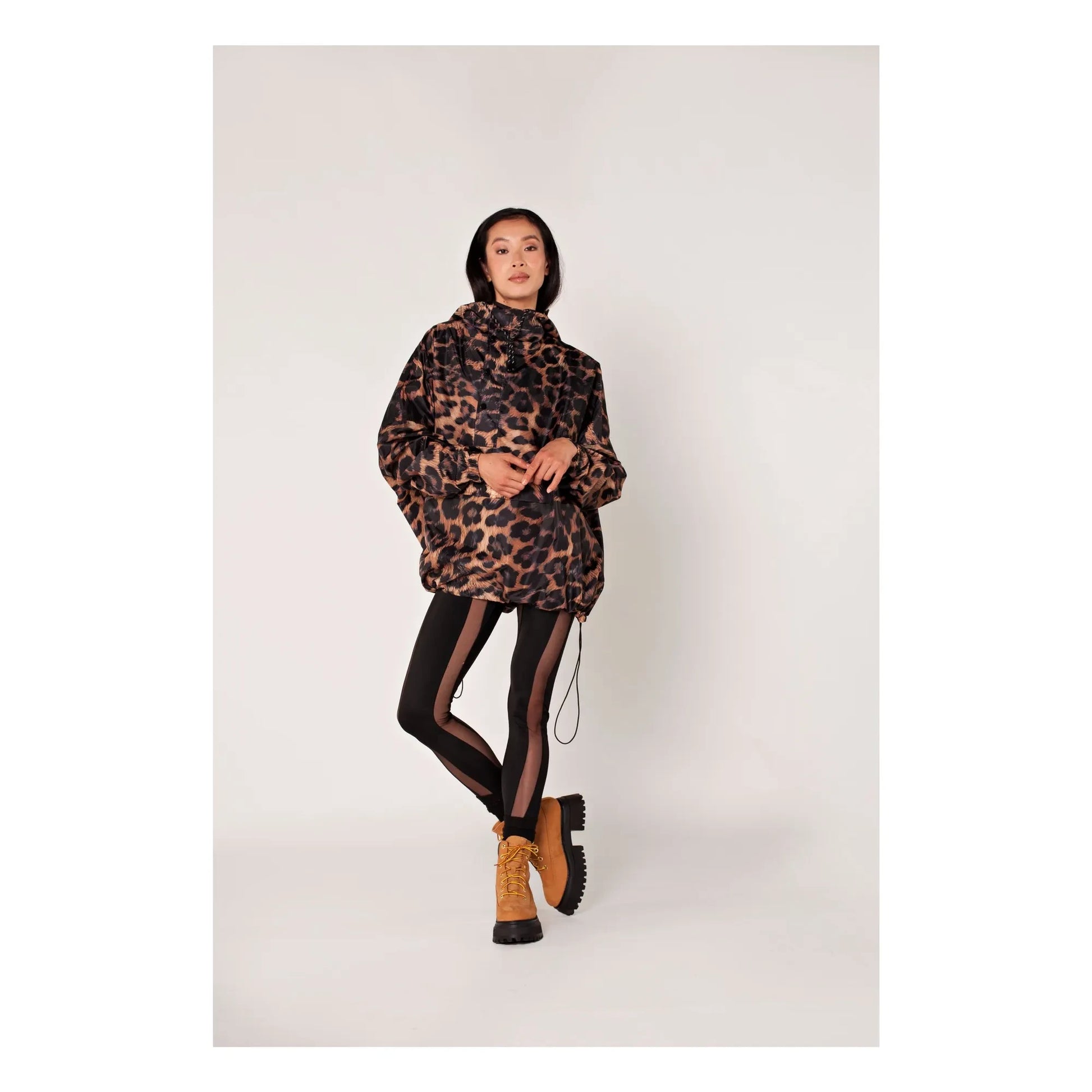 Rainkiss - Dark Leopard raincoat | Brown