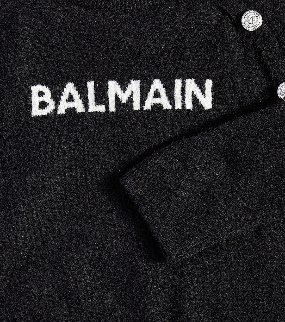 Balmain Kids - Logo wool-blend sweater