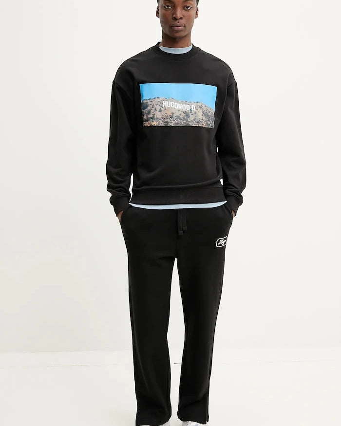 HUGO Pamuklu Sweatshirt