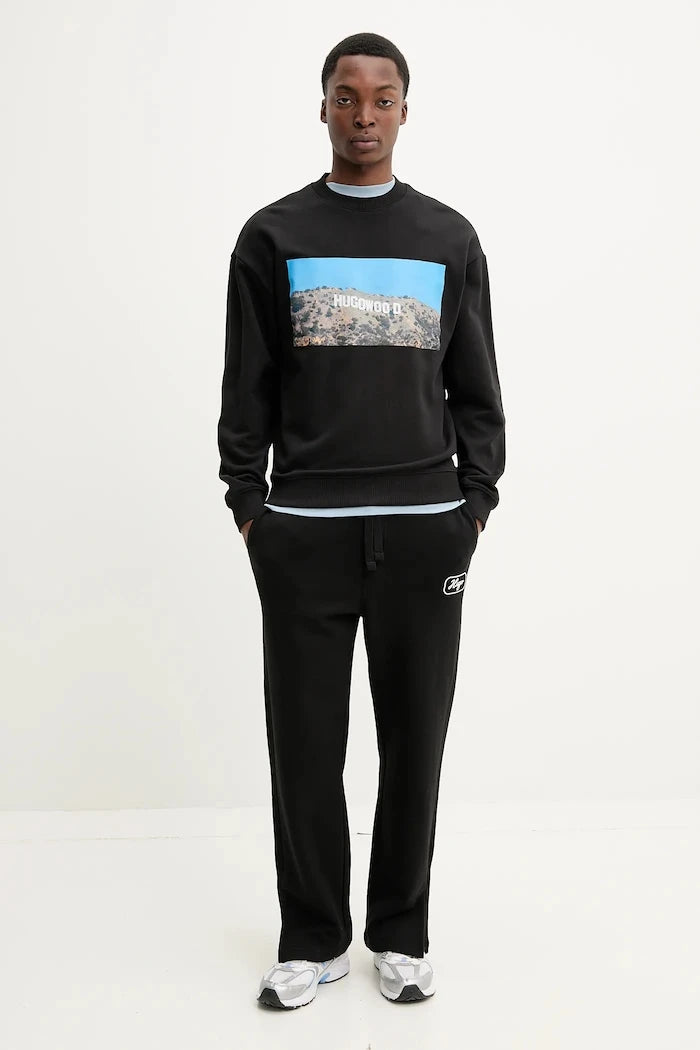 HUGO Pamuklu Sweatshirt