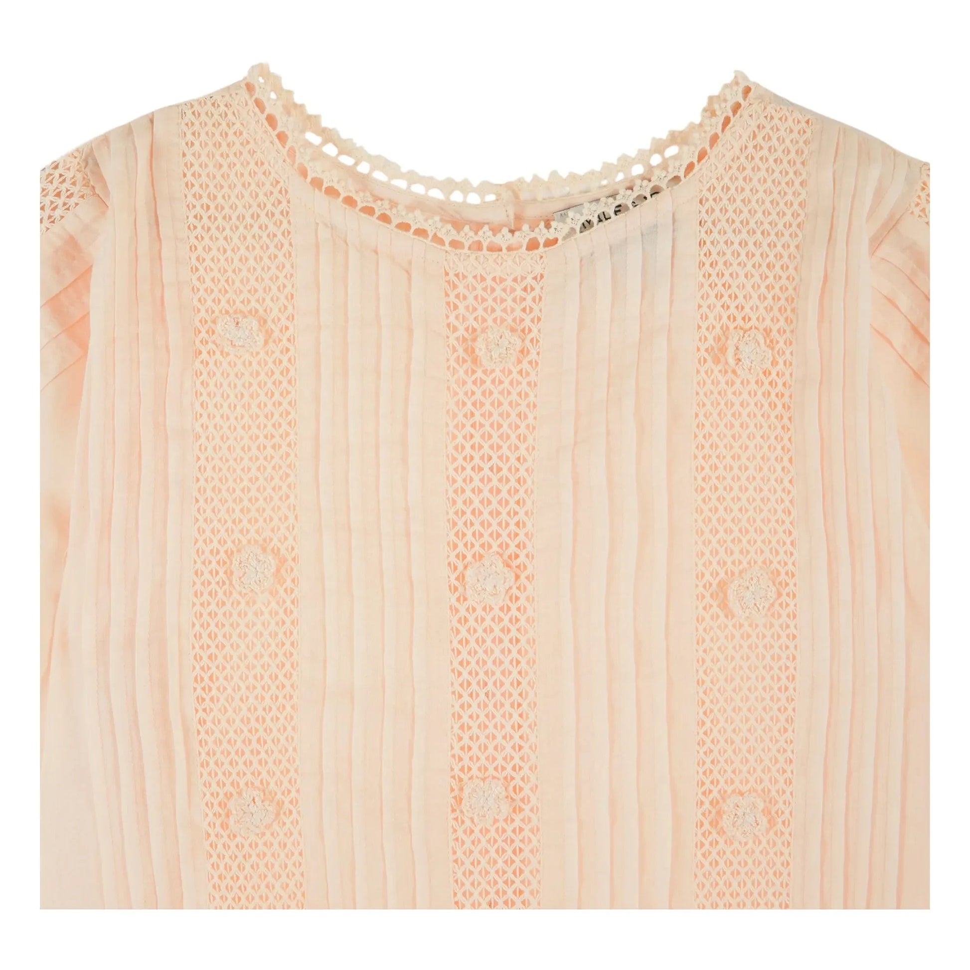 Emile et Ida - Cotton Embroidered Blouse | Apricot