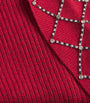 MAX&Co. Red Wool-Blend Embellished Sweater