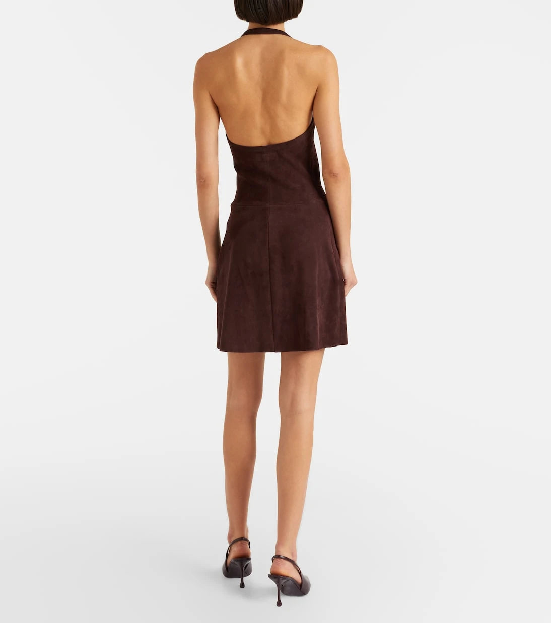 Stouls - فستان شيكيتا القصير من الجلد السويدي