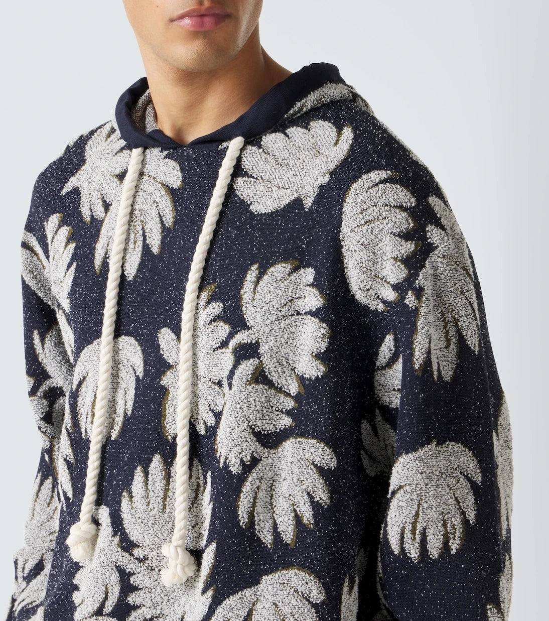 Commas - Jacquard terry hoodie