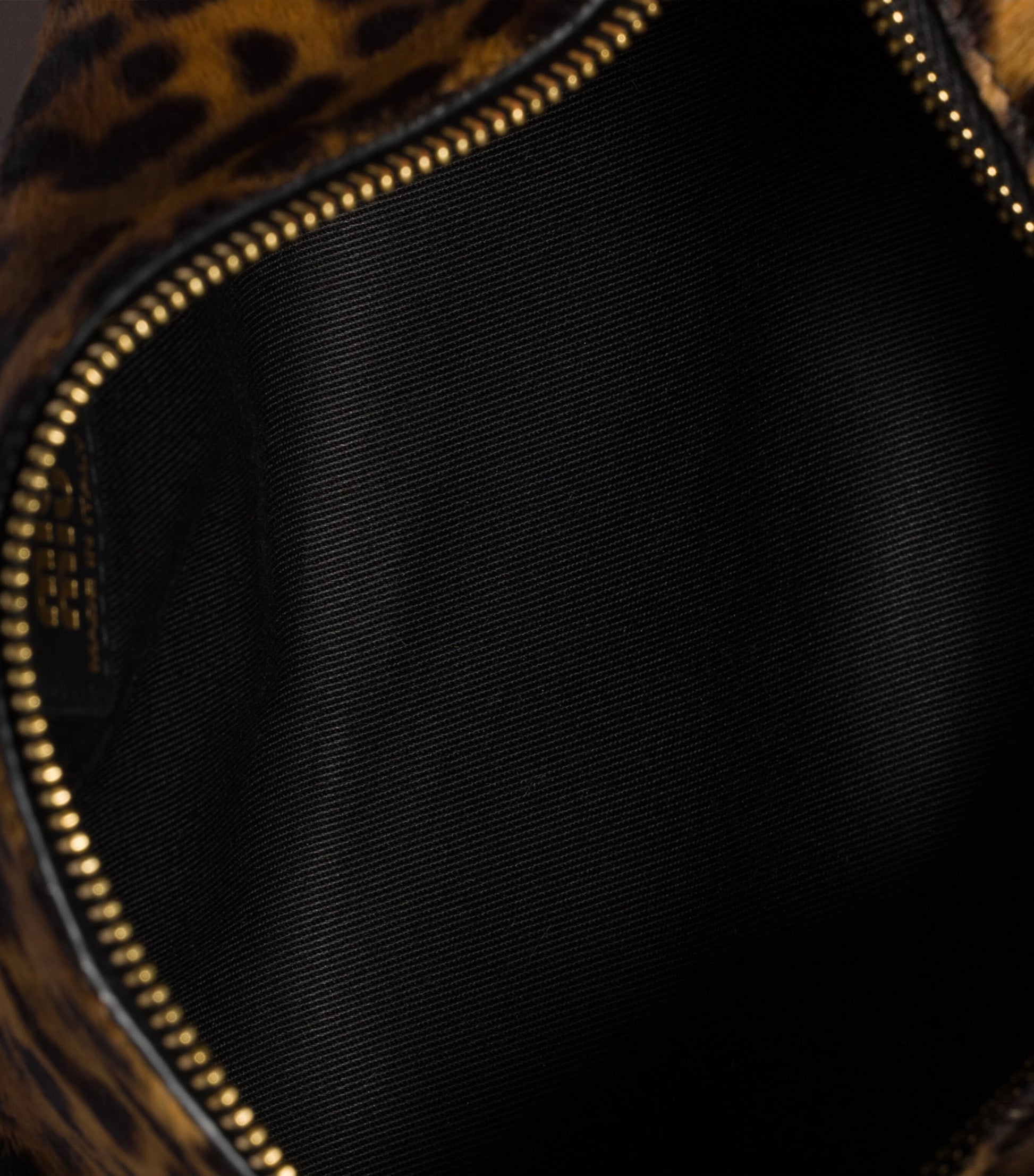 Calf Hair Logo Pouch