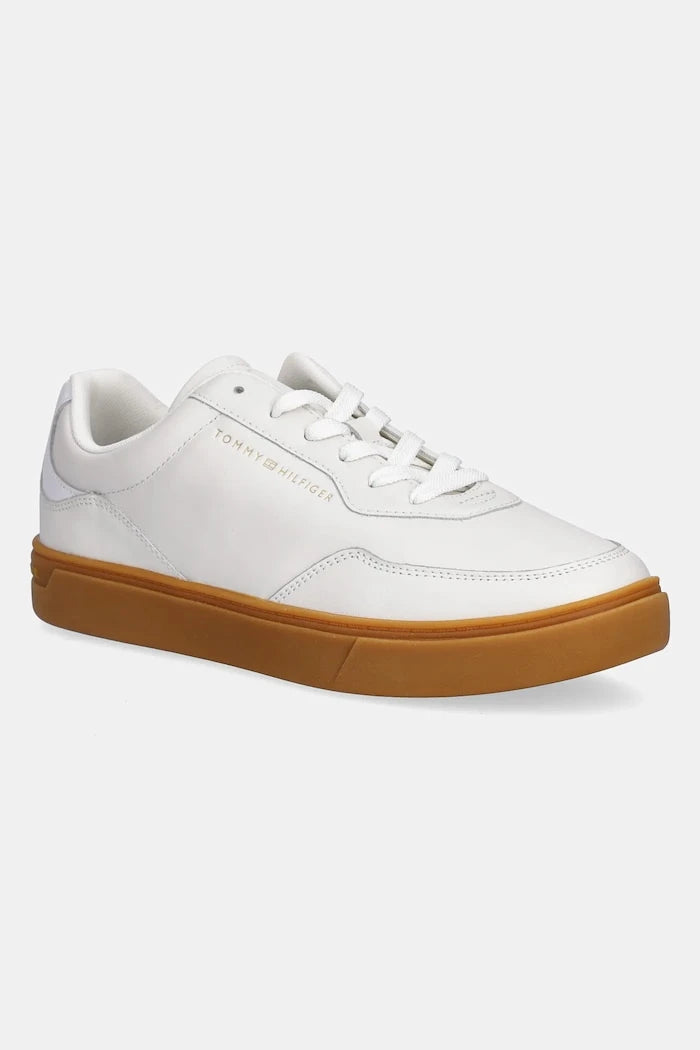 Кожени маратонки Tommy Hilfiger CASUAL CUPSOLE SNEAKER