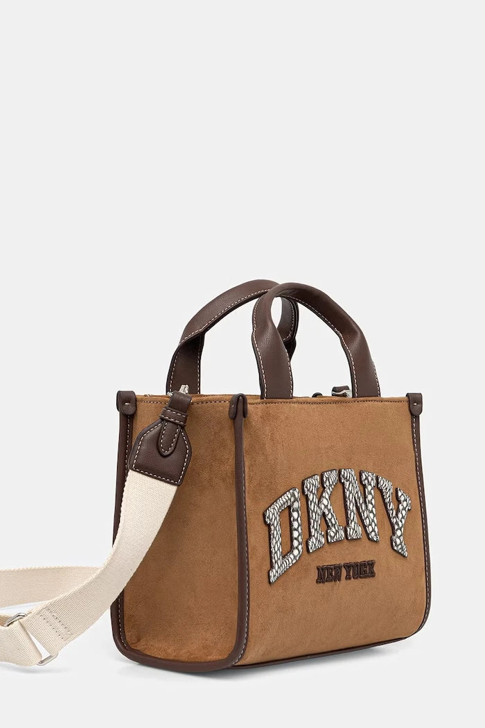 DKNY süet görünümlü kadın çantası