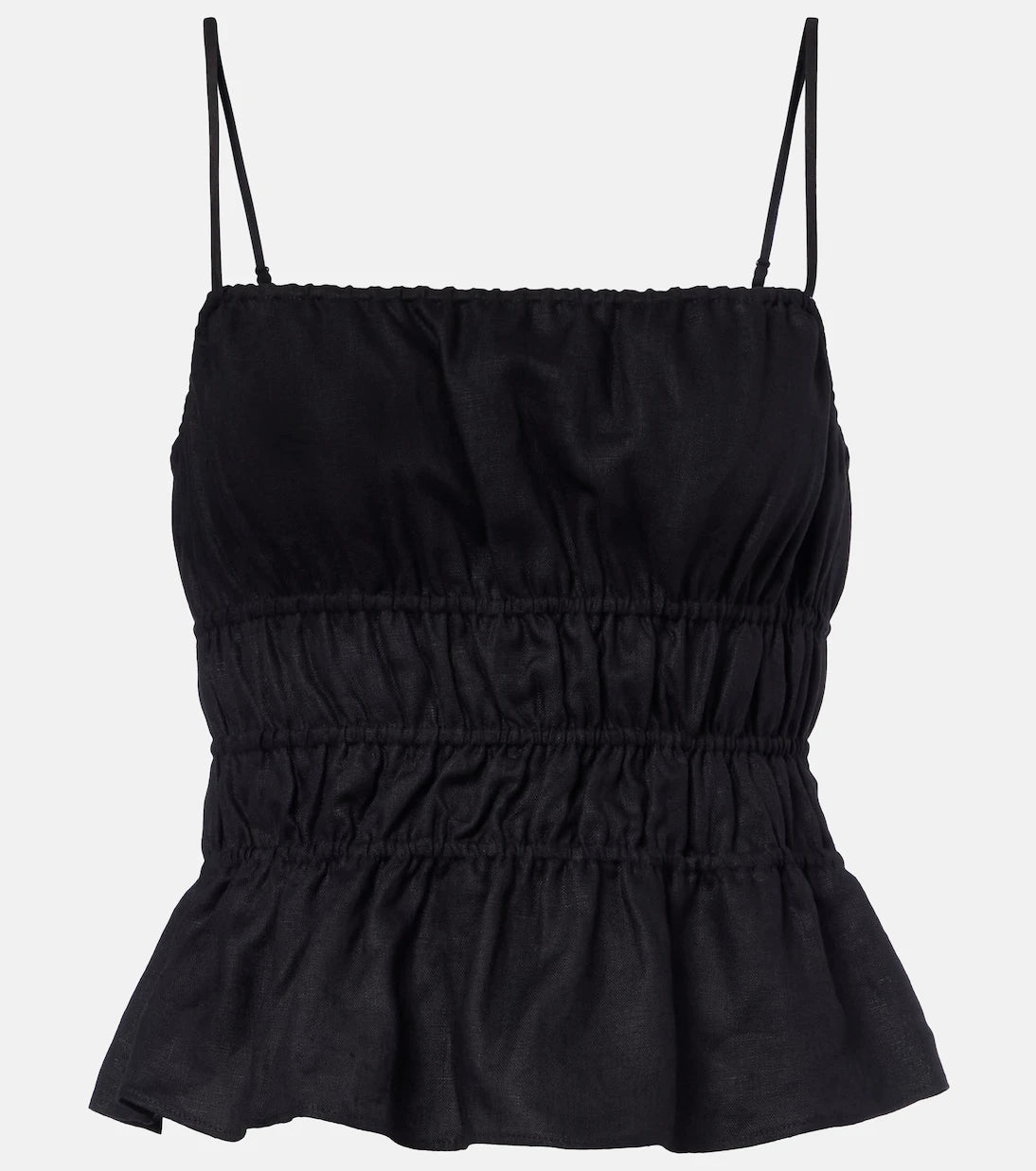 Staud - Ayla linen crop top