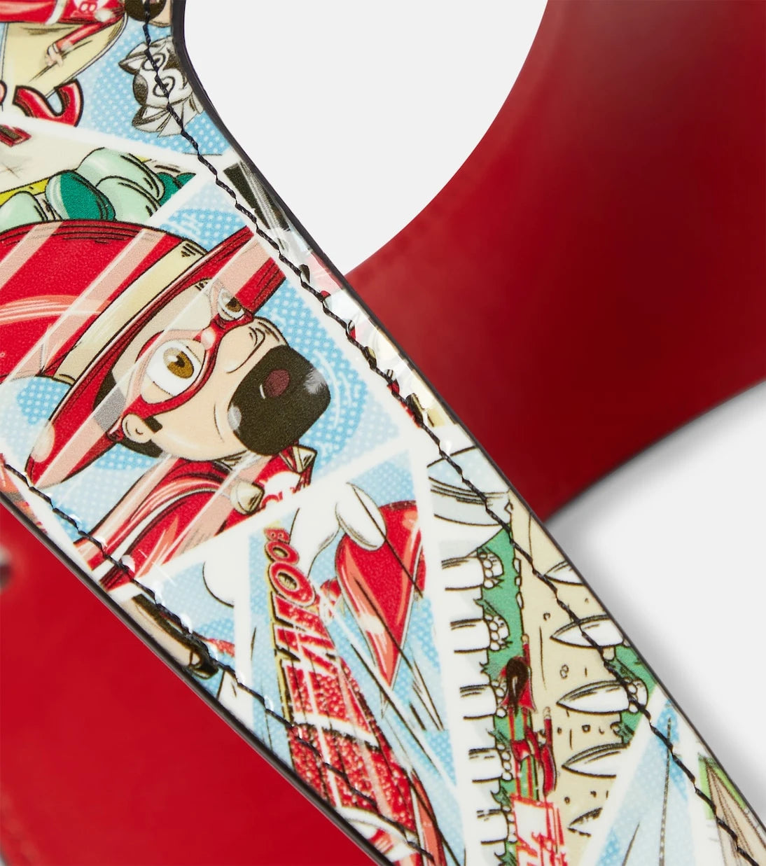 Christian Louboutin - Loubiharness printed leather dog harness