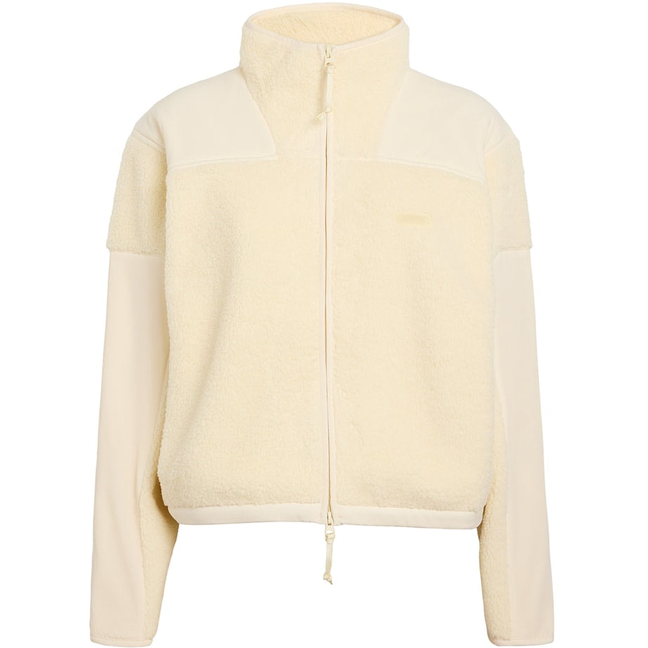 Skims Ivory Teddy Boxy Zip-Up Jacket