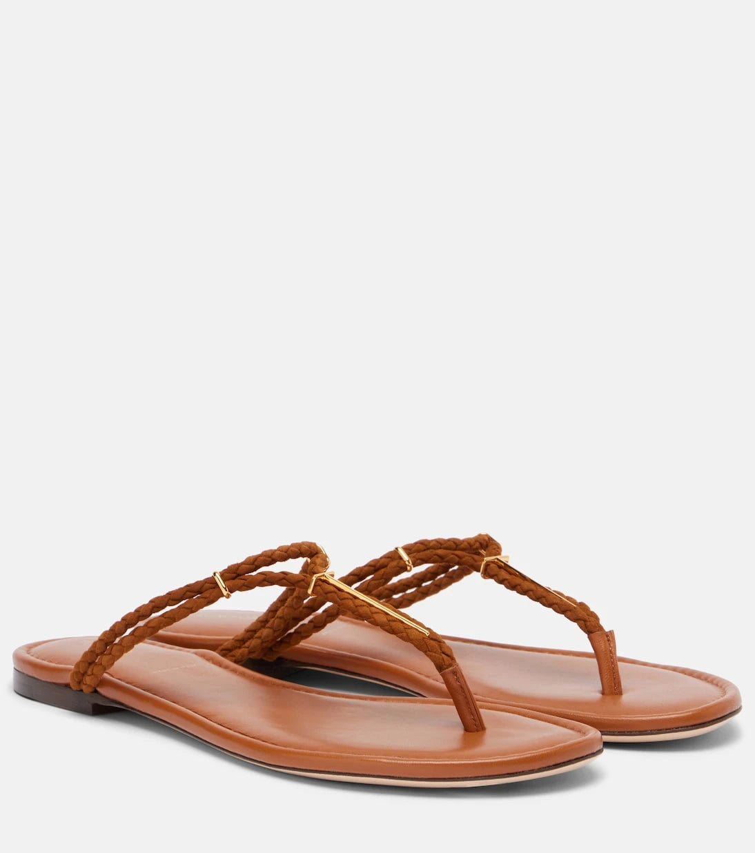 Tom Ford - Braided leather thong sandals