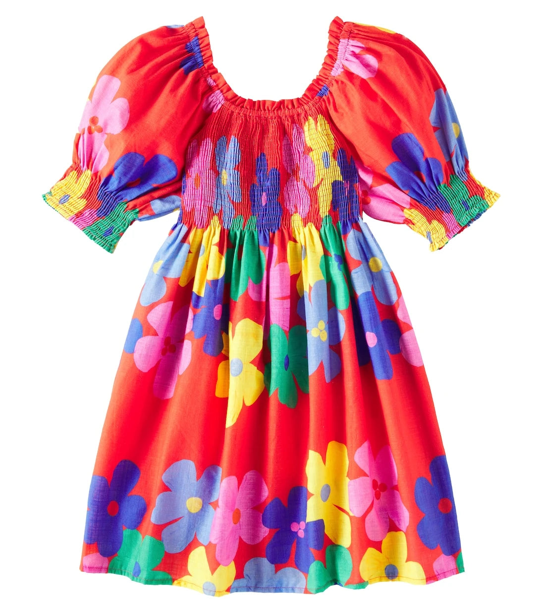 Fábula - Floral shirred cotton dress