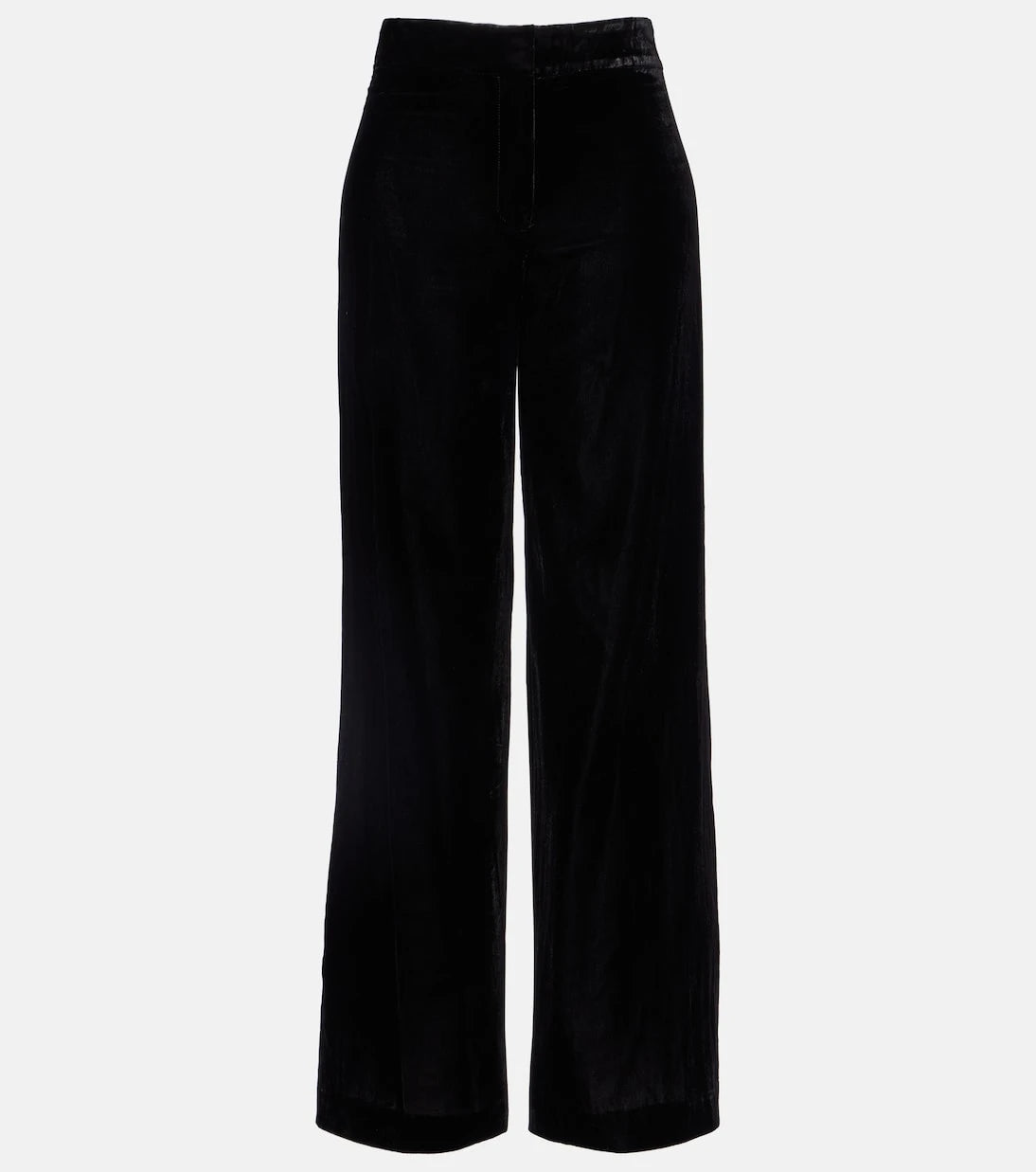 Veronica Beard - Alex high-rise velvet wide-leg pants