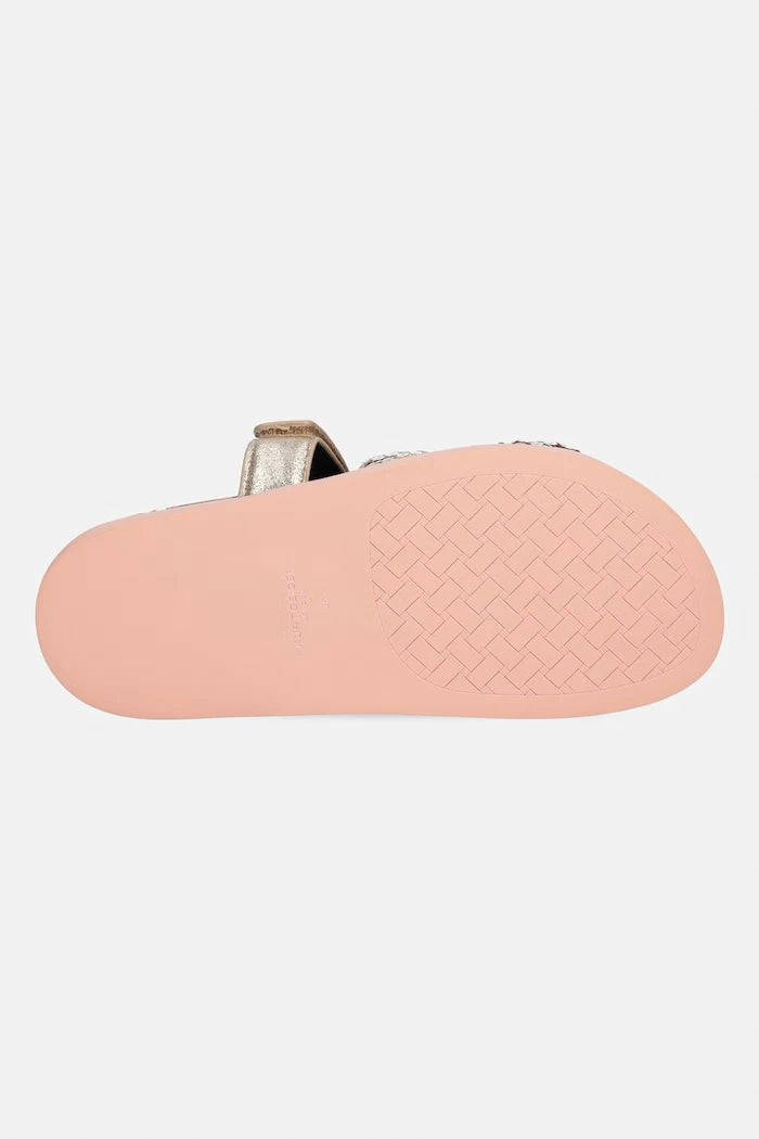 Kurt Geiger London kadın düz taban Eagle Cut Out Sandalet