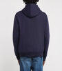 Blue Cotton-Blend Polo Bear Hoodie