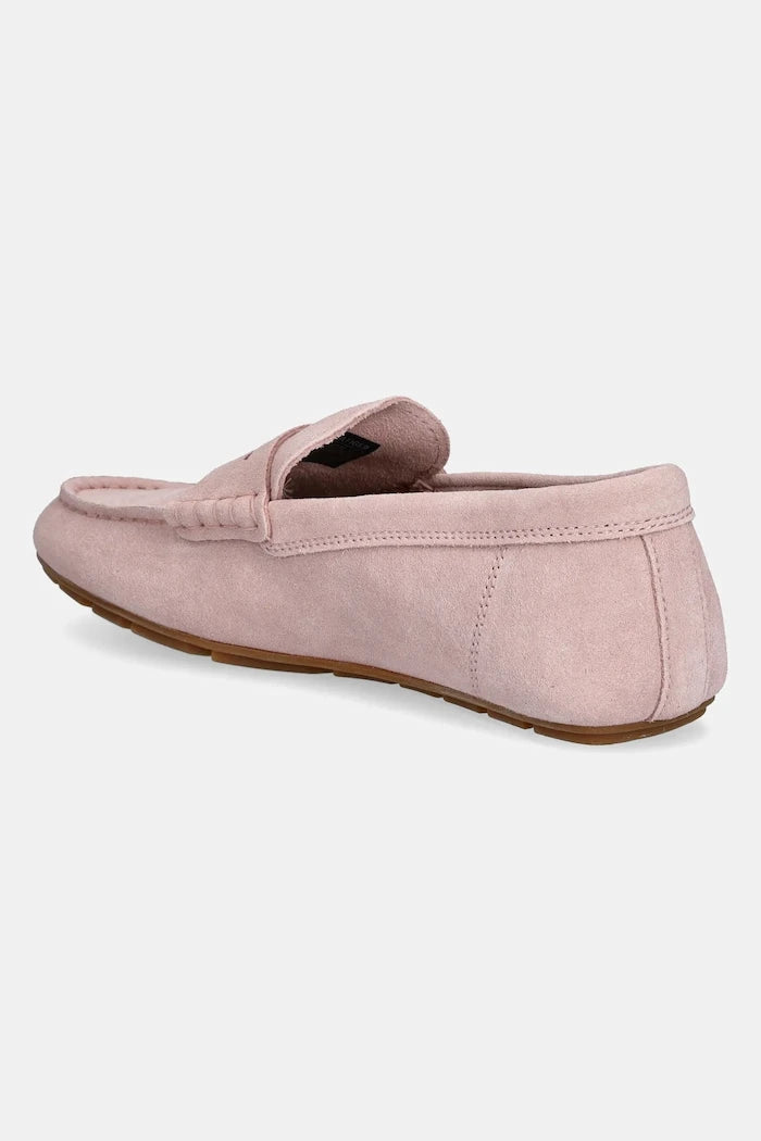 Tommy Hilfiger Kadın Süet Mokasen FLAG SOFT SUEDE DRIVER LOAFER