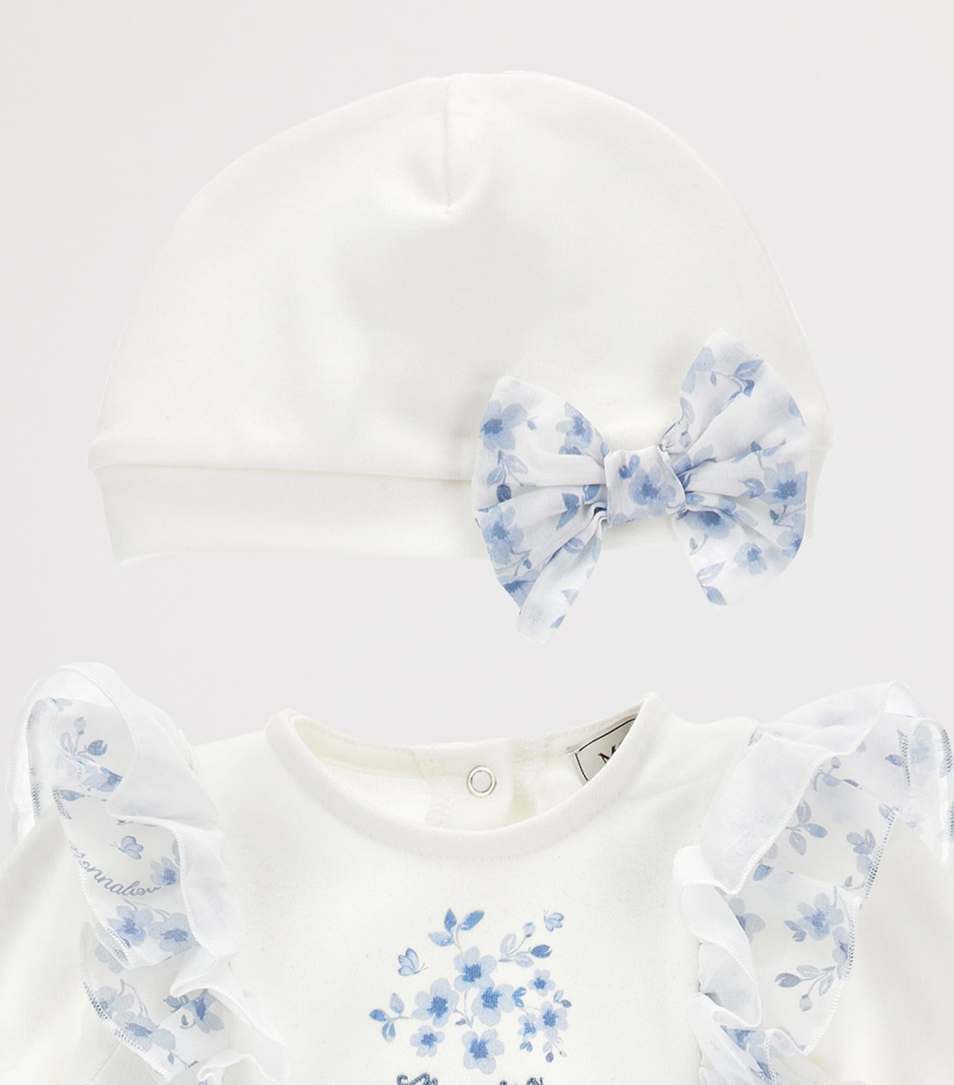 Cotton Floral All-In-One and Hat Set (1-9 Months)