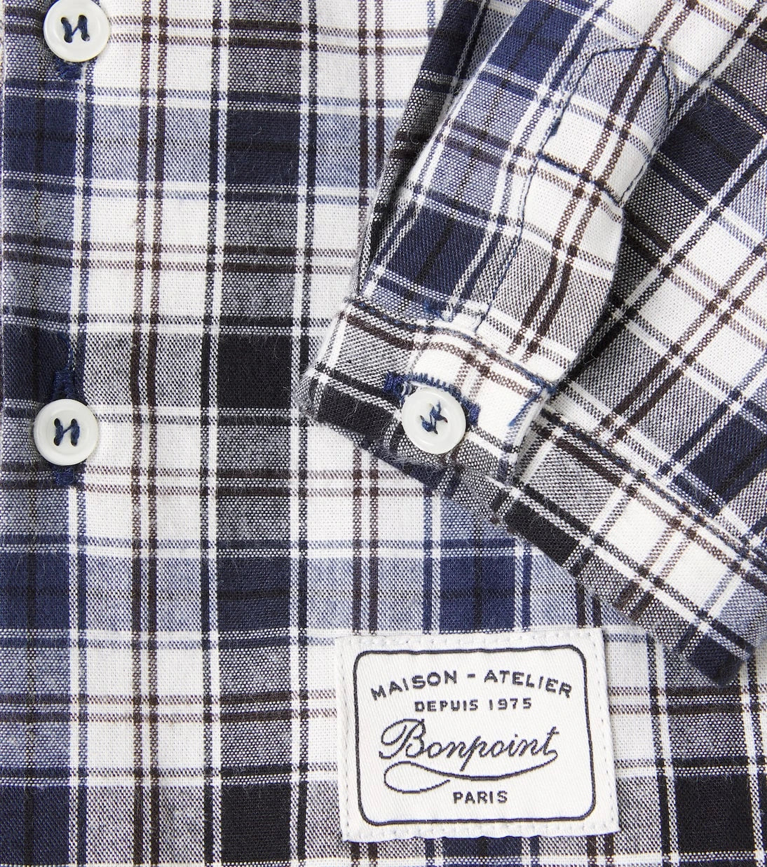 Bonpoint - Baby Malo checked cotton shirt