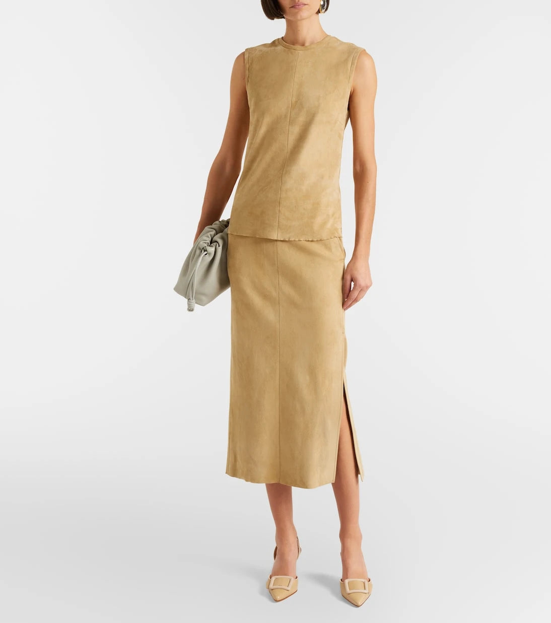 Stouls - Taylor suede pencil skirt