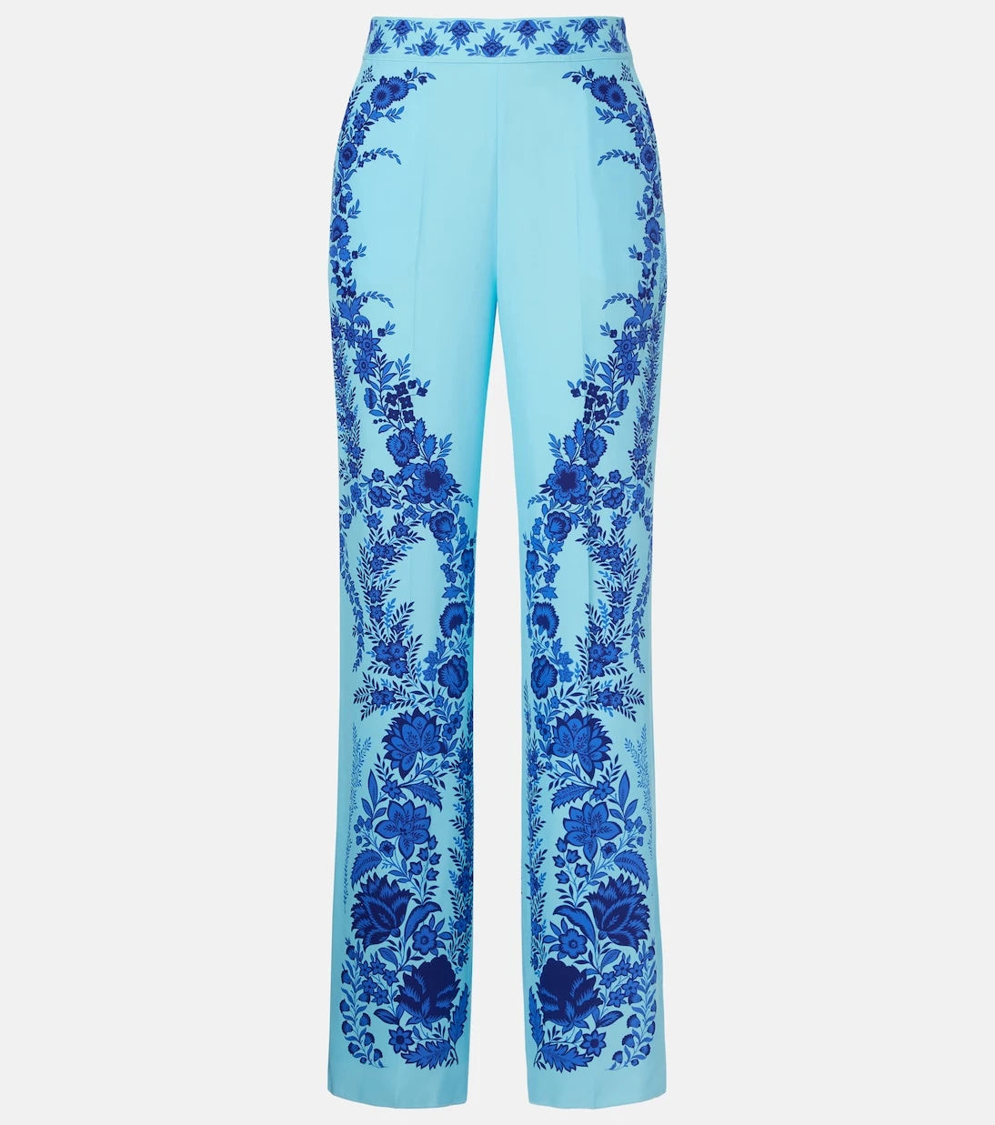 Etro - Floral silk straight pants