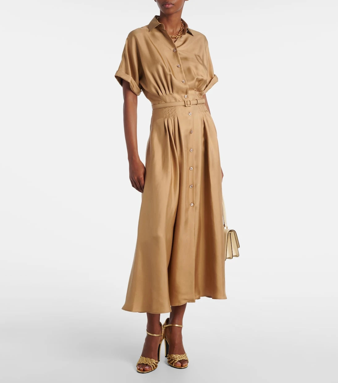 Ralph Lauren Collection - Silk satin midi dress