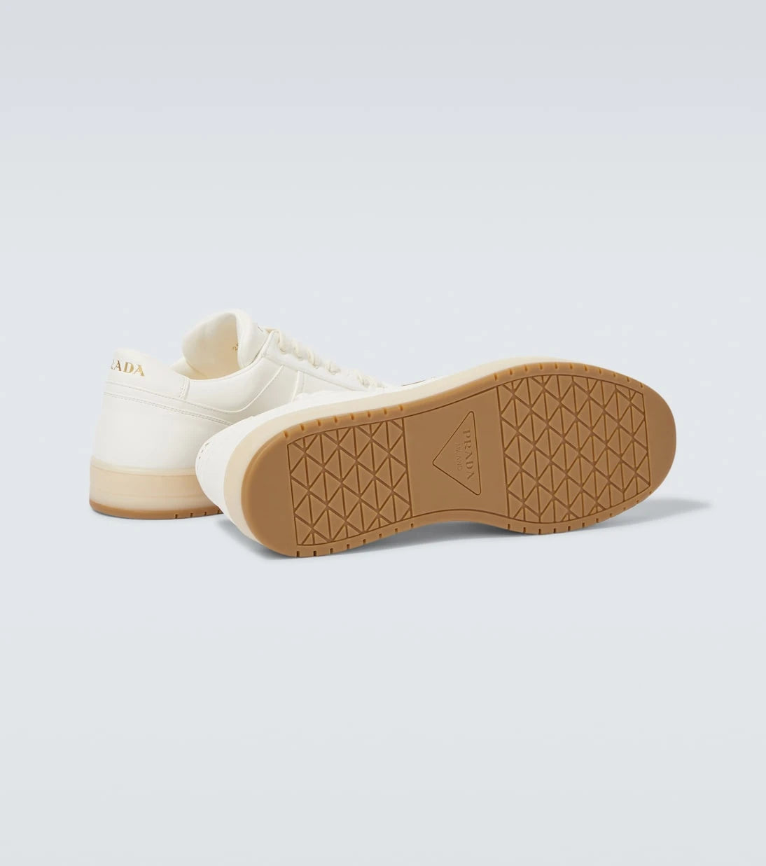 Prada - Downtown leather sneakers