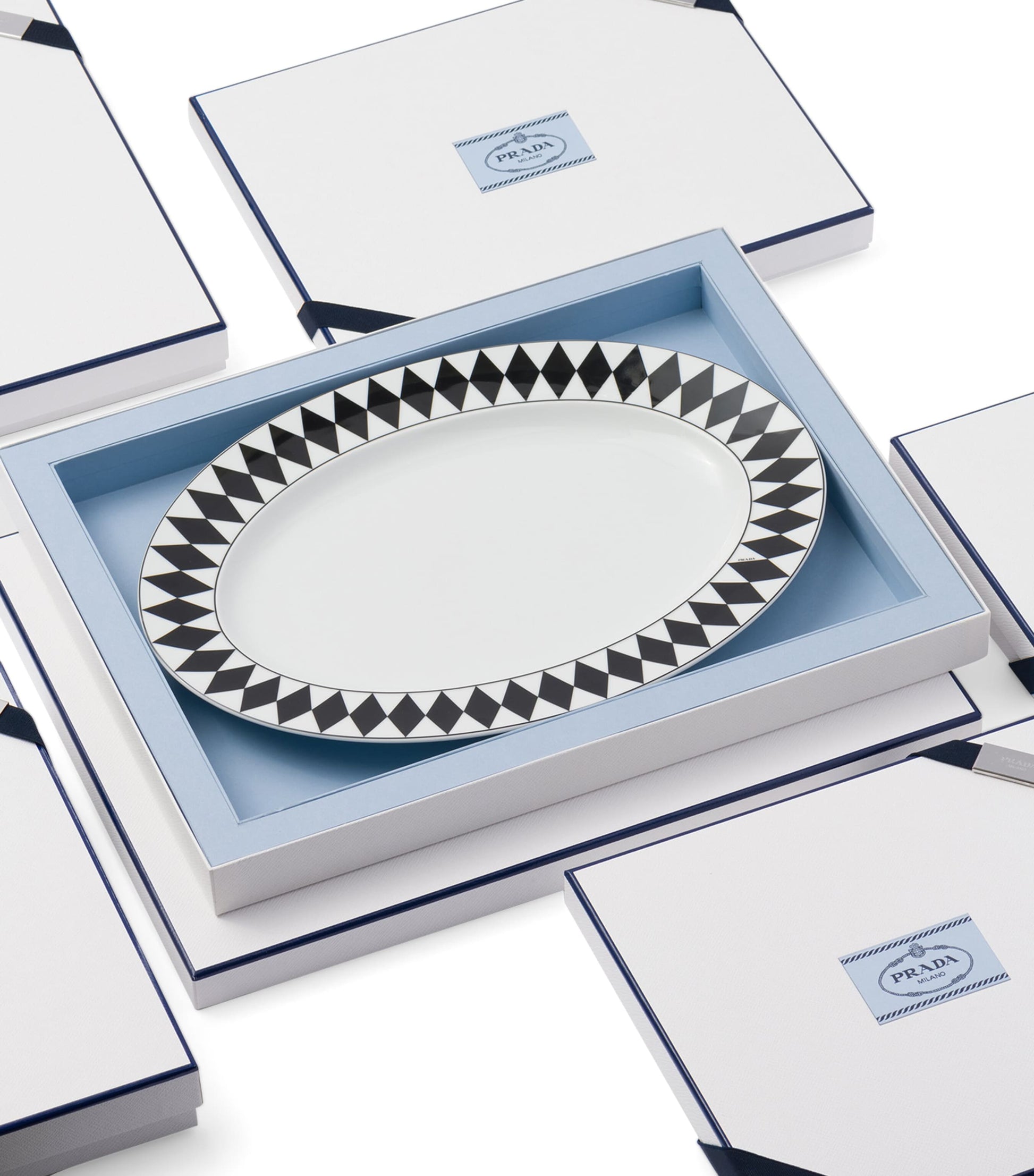 Prada Chequerboard Serving Plate (40cm)