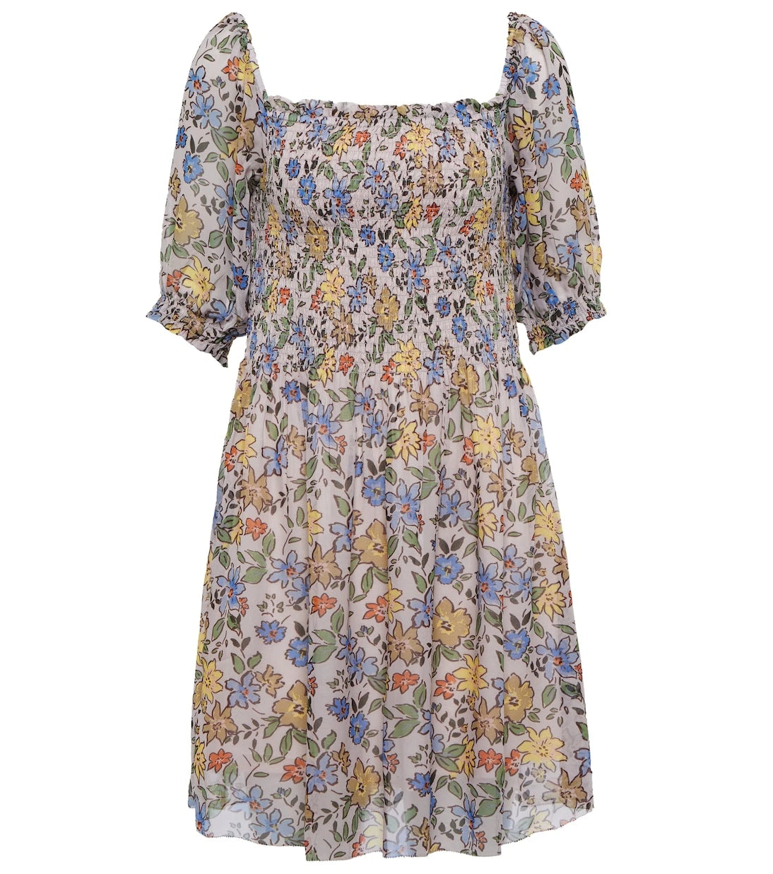Velvet - Estelle floral crêpe minidress
