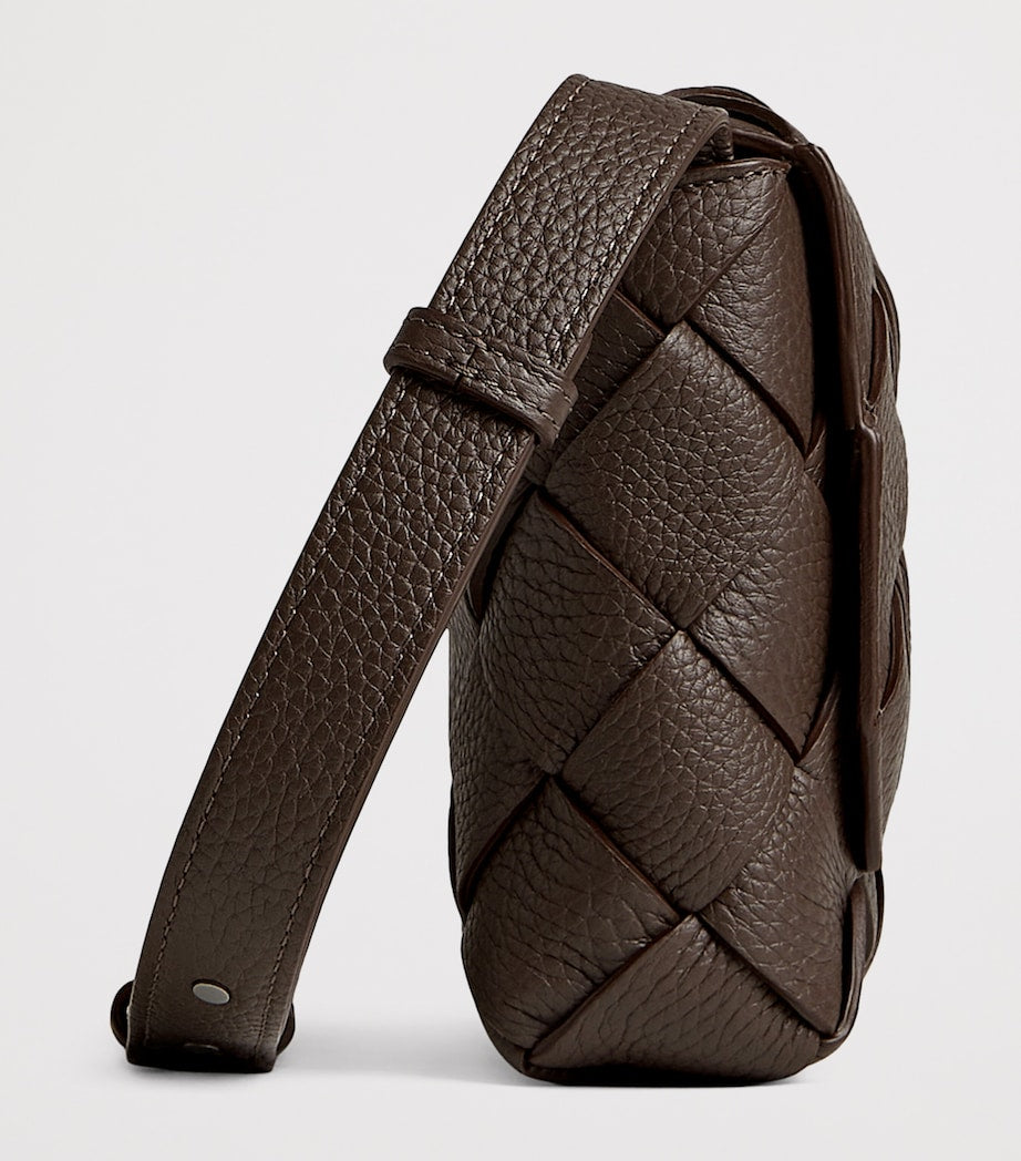 Bottega Veneta Leather Intrecciato Diago Cross-Body Bag