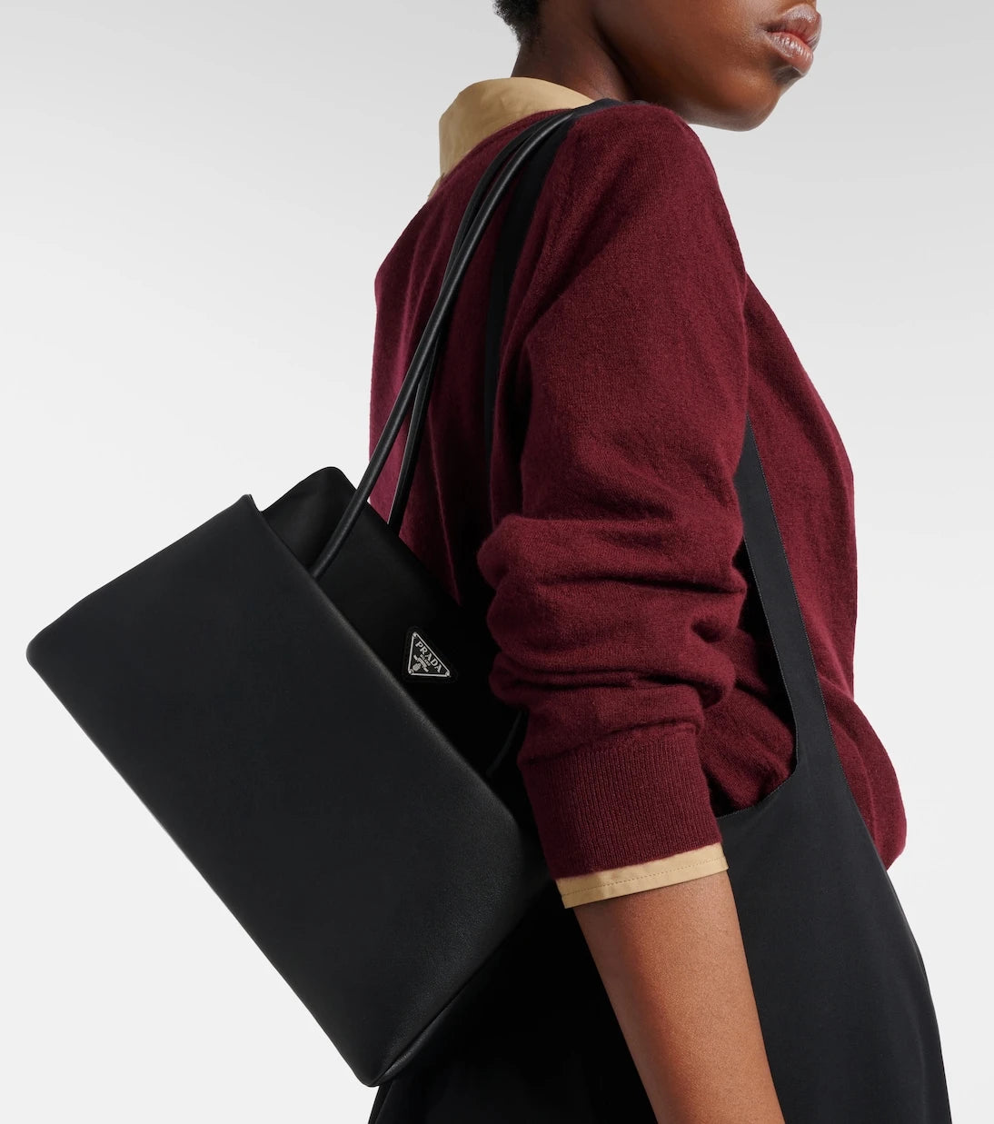 Prada - Prada Passage Medium leather shoulder bag
