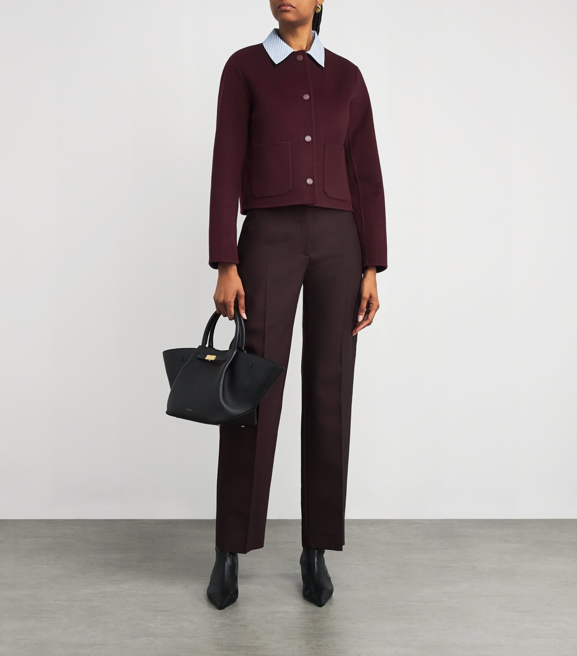 Claudie Pierlot Brown Wool Collared Jacket