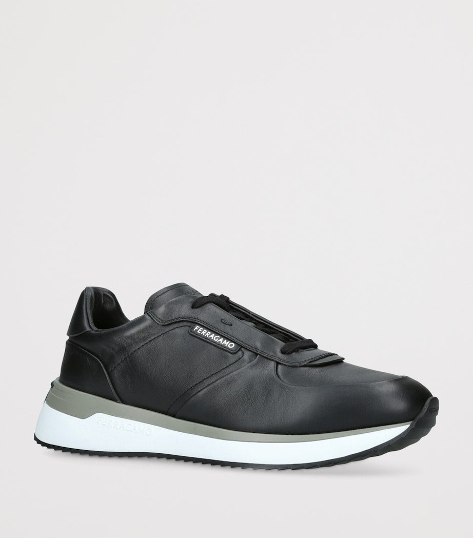Salvatore Ferragamo Leather Low-Top Sneakers