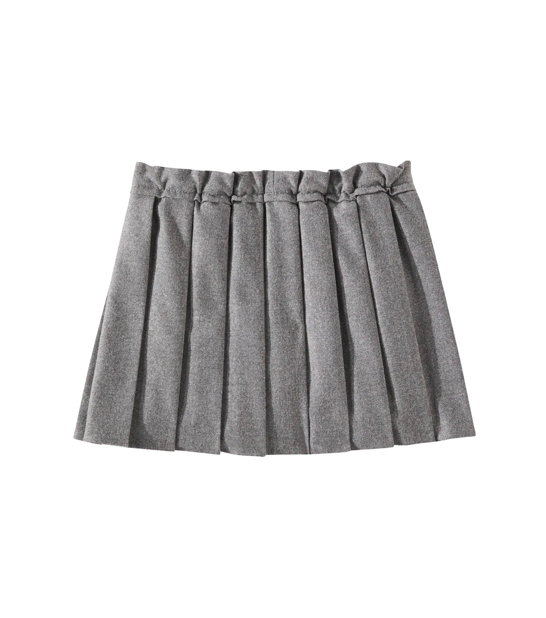 Brunello Cucinelli Kids - Pleated wool-blend skirt