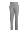 MAX&Co. Grey Wool-Blend Herringbone Straight Trousers