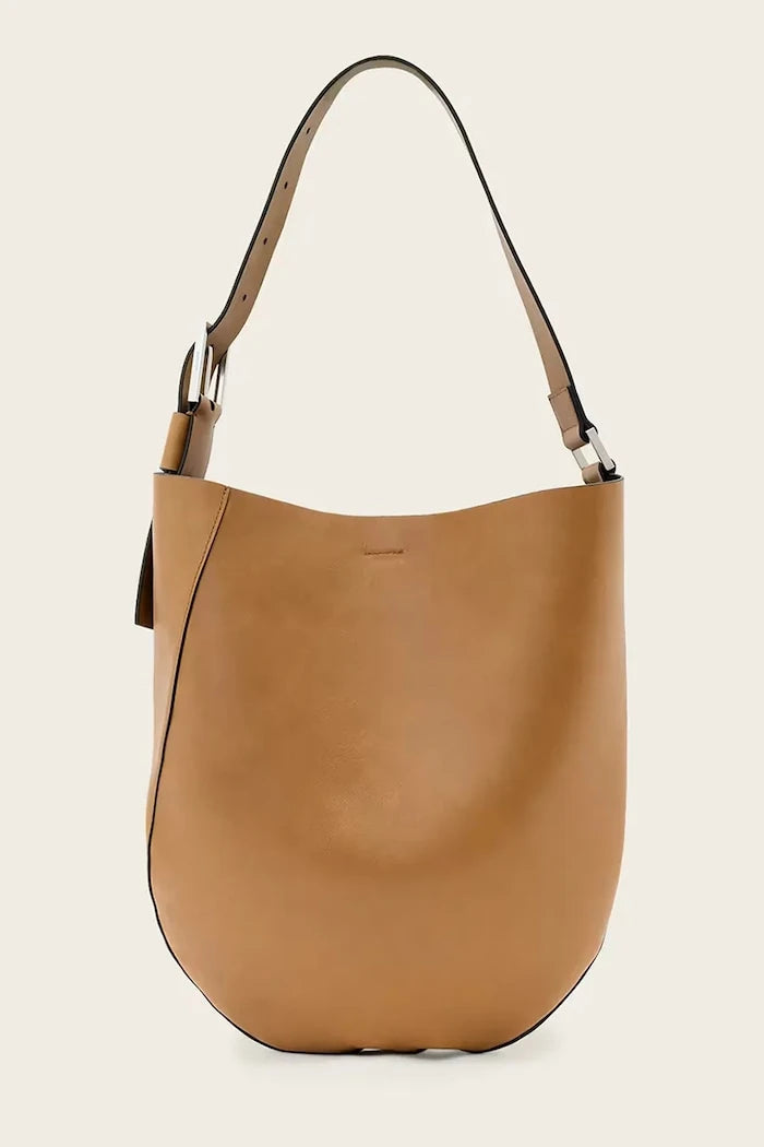 AllSaints чанта tote дамска от кожа LUNA
