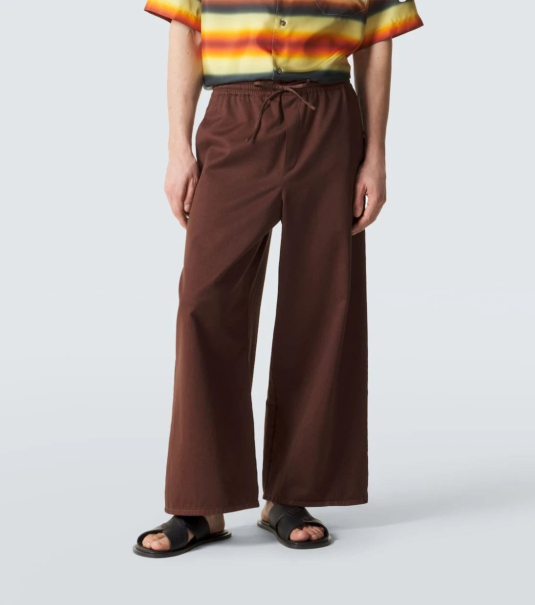 Loewe - Paula's Ibiza cotton-blend wide-leg pants