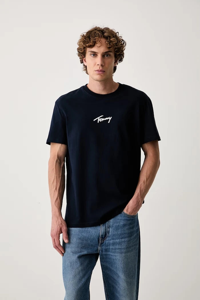 Tommy Jeans erkek pamuklu tişört
