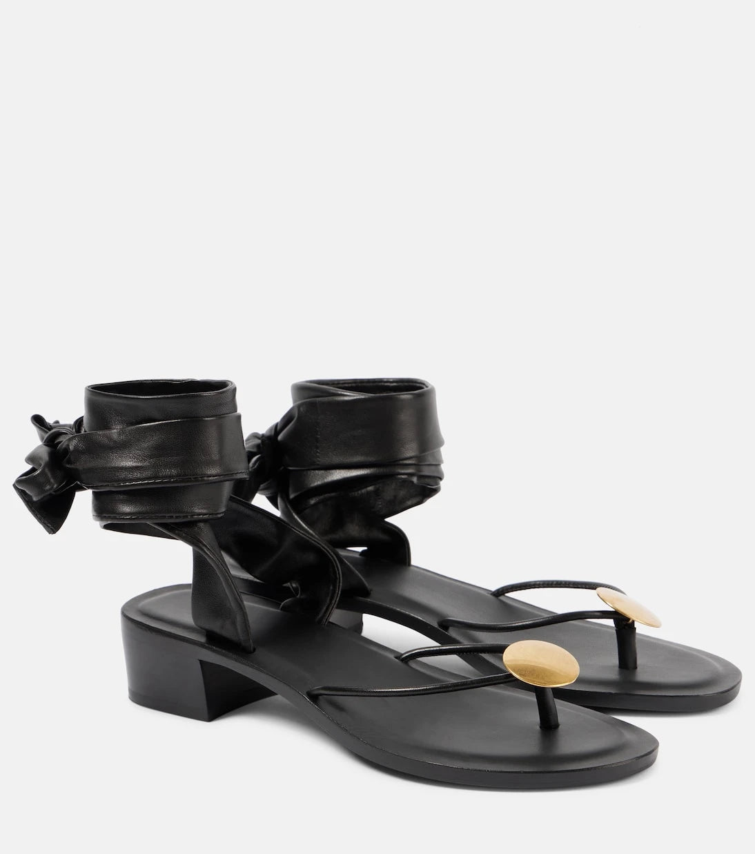 The Row - Cord leather thong sandals