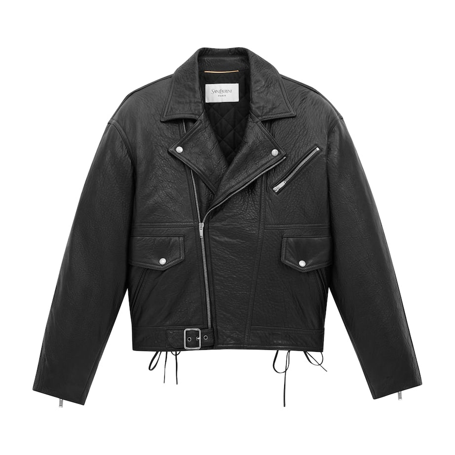 Saint Laurent Lace-Up Leather Jacket