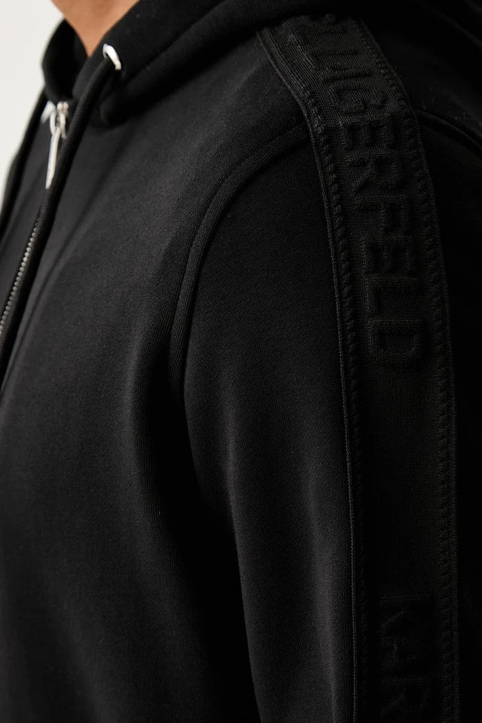 Karl Lagerfeld pamuklu erkek fermuarlı sweatshirt