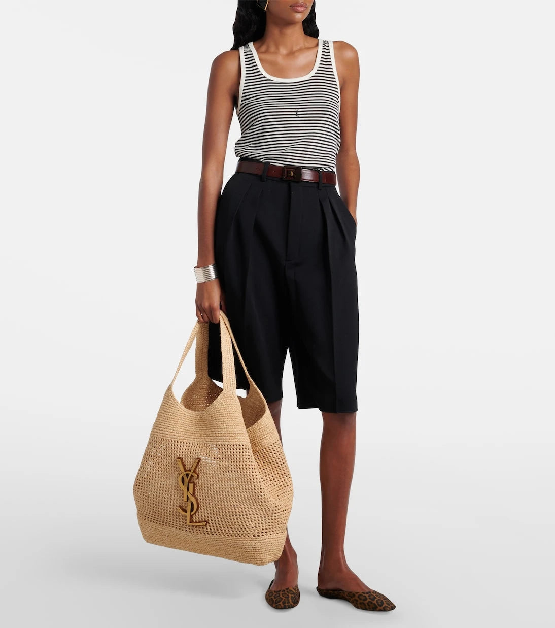 Saint Laurent - Icare Maxi raffia tote bag