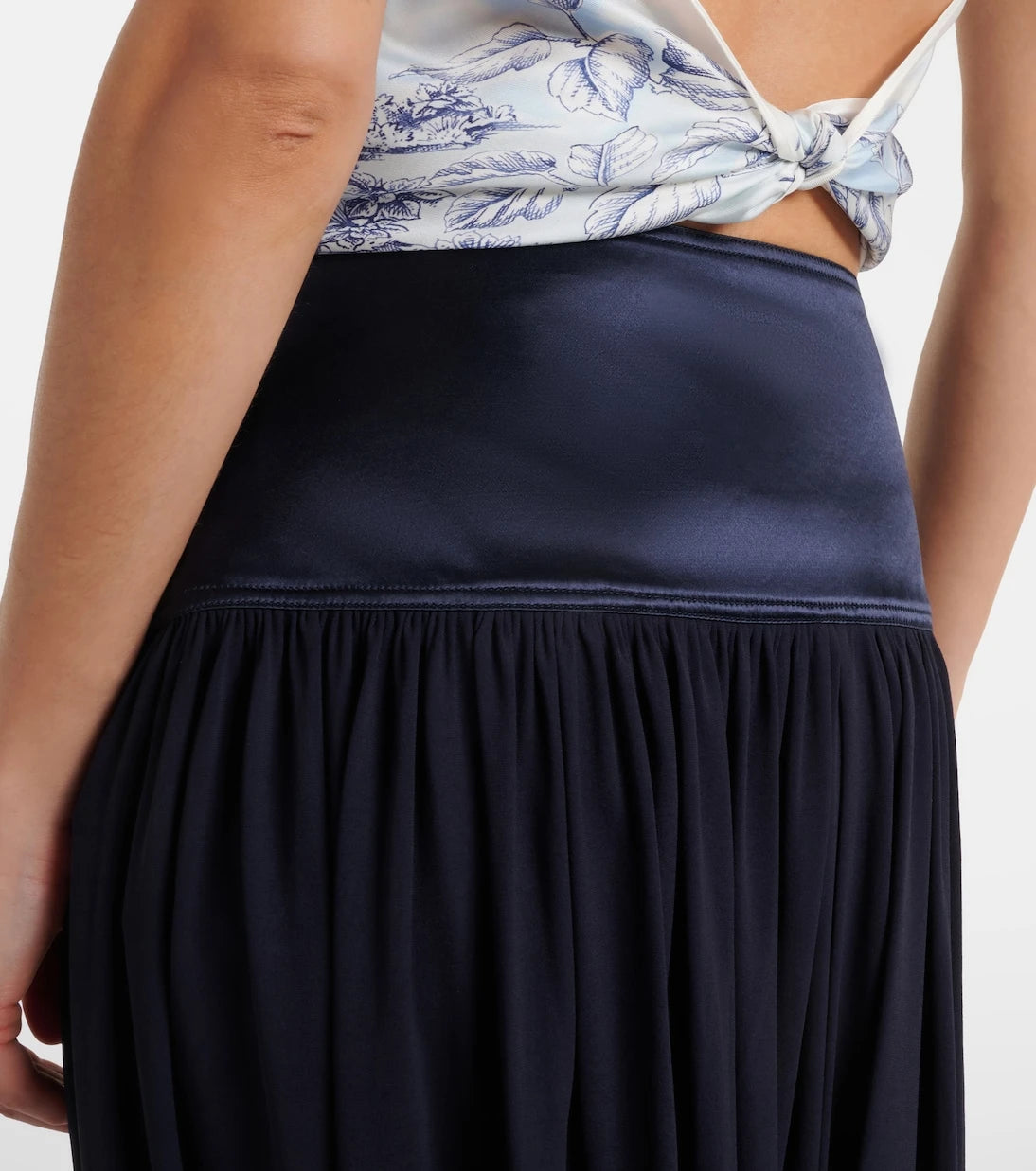 Ferragamo - Draped asymmetric midi skirt