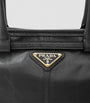 Prada Black Medium Leather Bonnie Top-Handle Bag