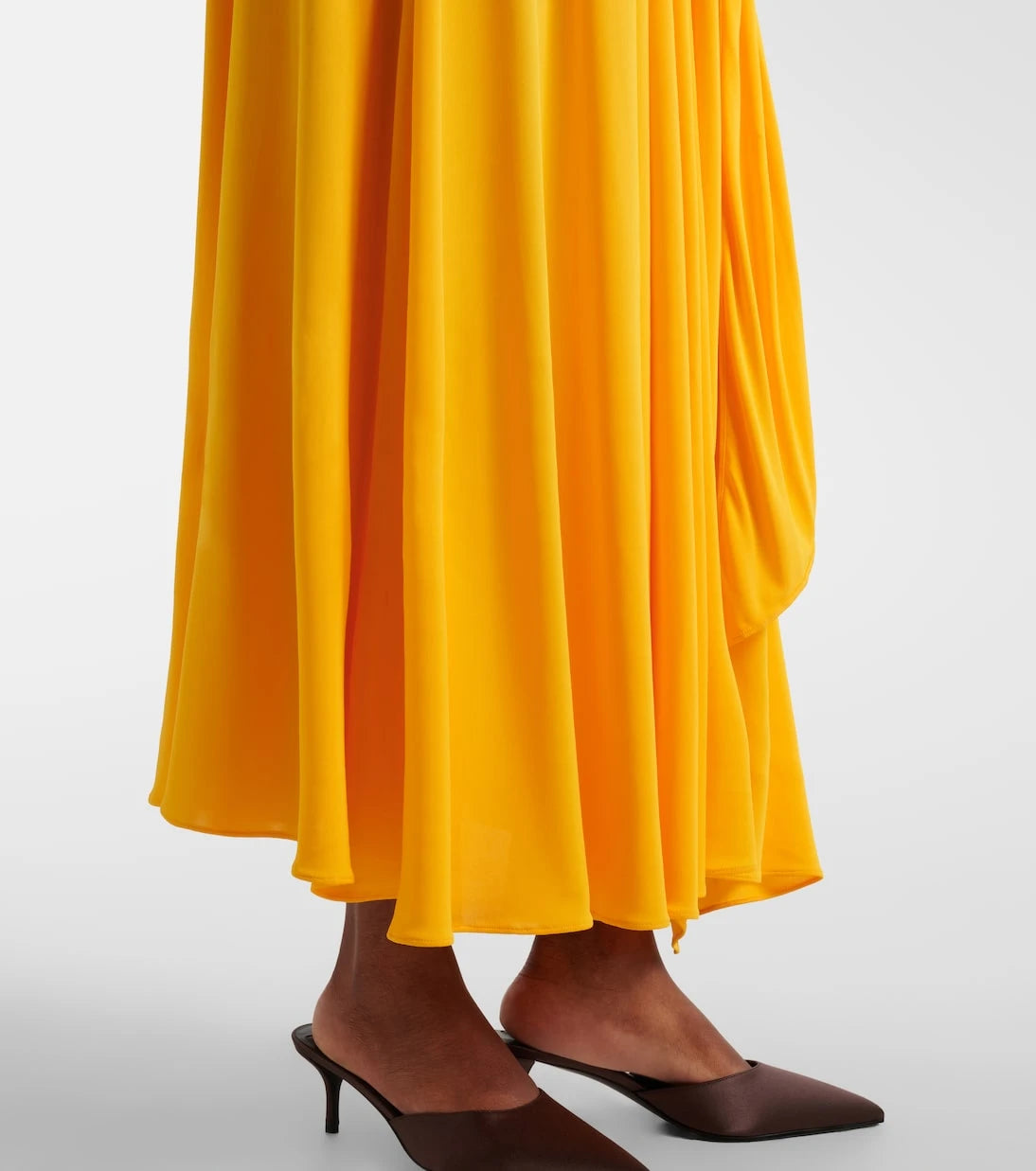 Alaïa - Draped halterneck jersey maxi dress