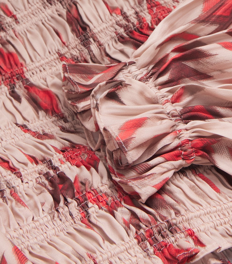 L'Agence Multi Graciela Off-The-Shoulder Smocked Top