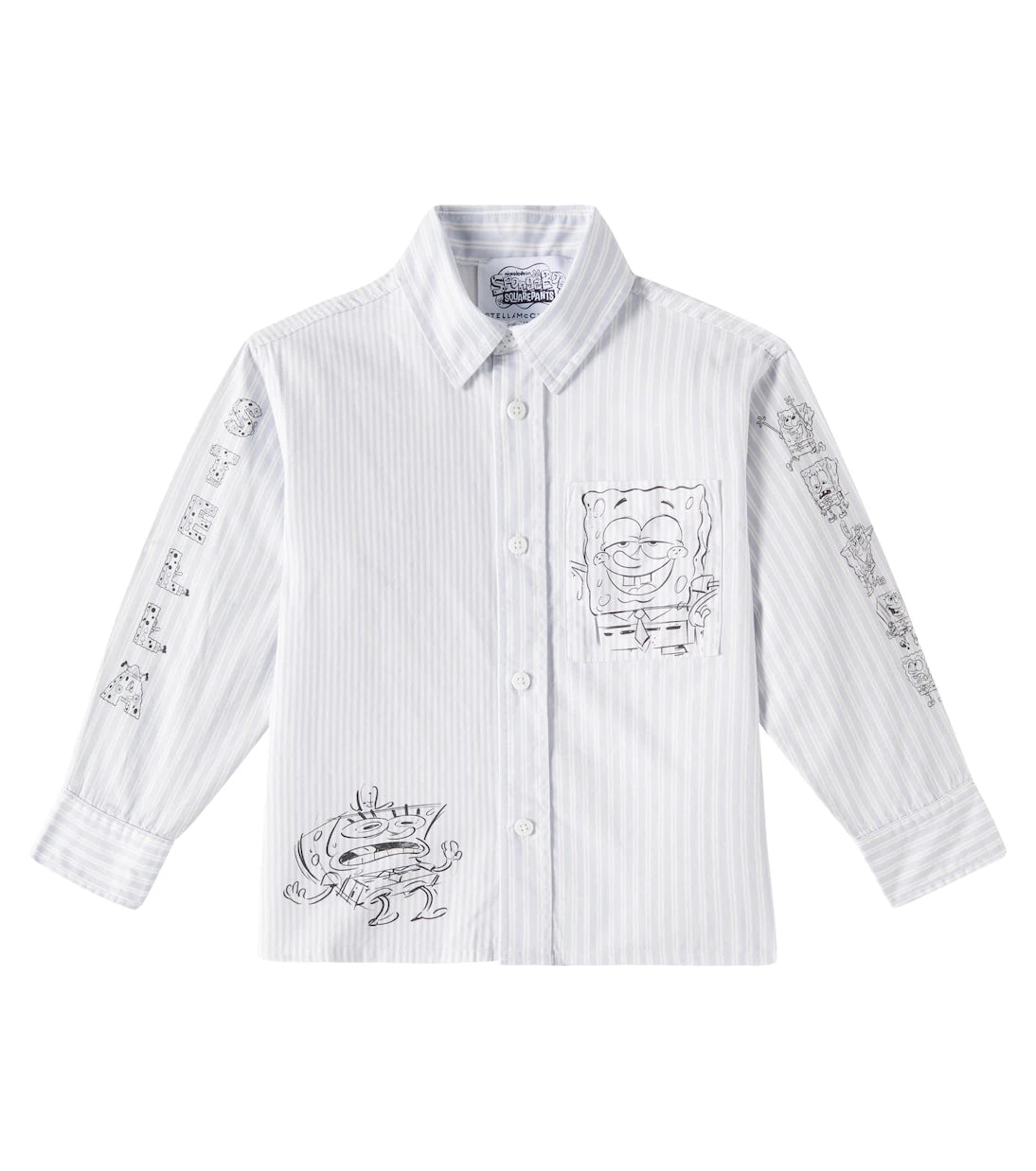 Stella McCartney Kids - قميص قطني سبونج بوب سكوير بانتس