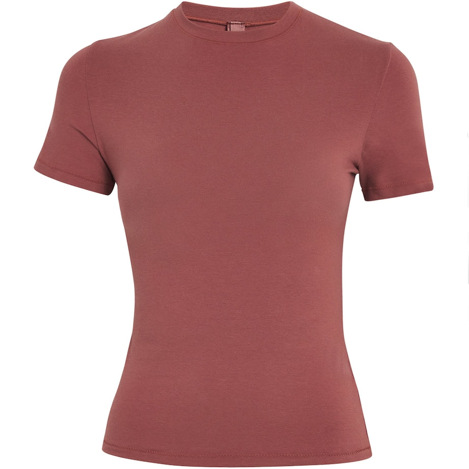 Skims Red Cotton Jersey T-Shirt