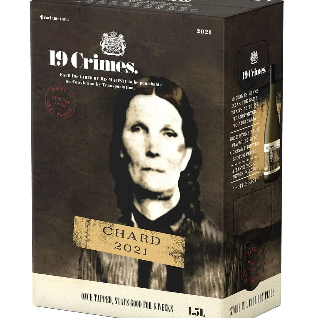 19 Crimes Chard Wine Box, 1.5 L