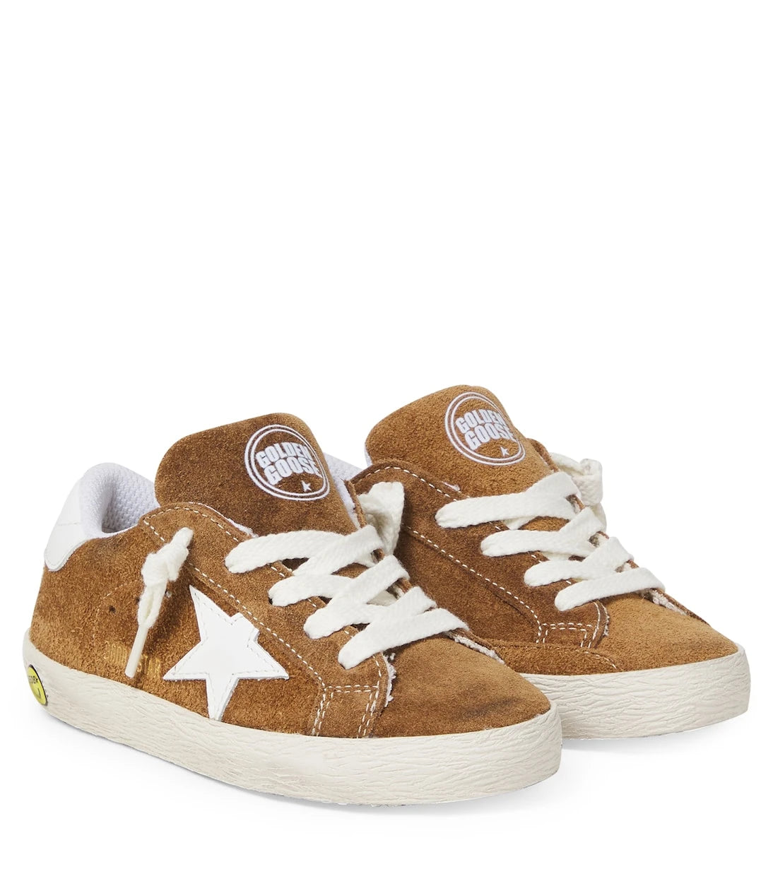 Golden Goose Kids - حذاء سنيكرز سوبر ستار من الشامواه للأطفال